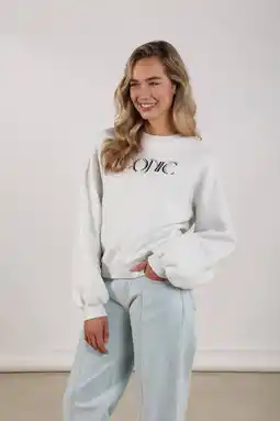 Wehkamp NUKUS sweater grijs melange aanbieding