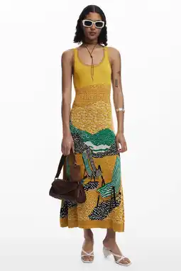 Wehkamp Desigual zomerjurk geel aanbieding