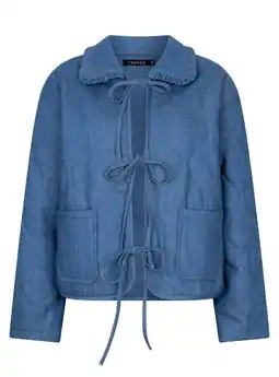 Wehkamp Ydence spijkerjas quilted medium blue denim aanbieding