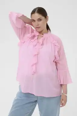 Wehkamp Kaffe Curve blousetop roze aanbieding