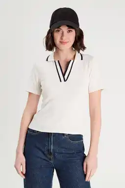 Wehkamp Cache Cache polo ecru aanbieding