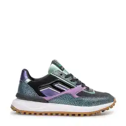 Wehkamp Floris van Bommel Noppi 36.13 leren sneakers aqua/lila aanbieding