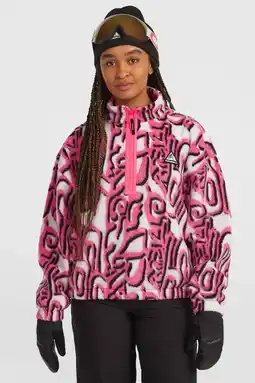 Wehkamp O'Neill fleece sweater FWC'Play wit/roze aanbieding