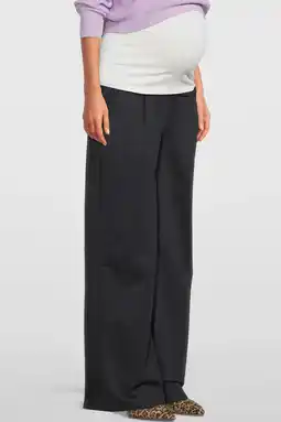 Wehkamp LOVE2WAIT low waist loose fit broek donkerblauw aanbieding