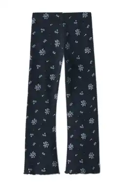 Wehkamp NAME IT KIDS flared legging donkerblauw aanbieding