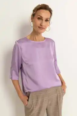 Wehkamp Claudia Sträter blousetop lila aanbieding