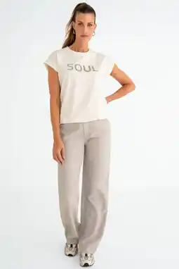 Wehkamp Maicazz & Zizo T-shirt ecru aanbieding