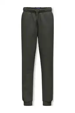 Wehkamp ONLY & SONS JUNIOR regular fit joggingbroek donkergroen aanbieding