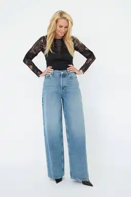 Wehkamp Est'seven X Ellemieke kanten body zwart aanbieding