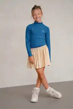 Wehkamp Like Flo jurk met col rib gebreid blauw aanbieding