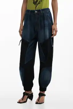 Wehkamp Desigual barrel jeans medium blue denim aanbieding