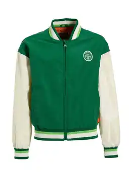 Wehkamp Orange Stars baseball jacket groen aanbieding
