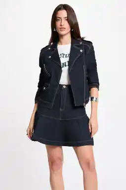 Wehkamp Morgan spijkerjas dark blue denim aanbieding
