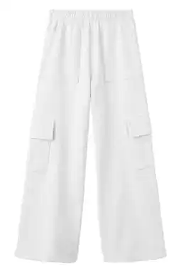 Wehkamp Mango Kids casual broek lichtgrijs aanbieding