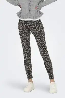 Wehkamp JDY legging CHARLOTTE met panterprint taupe/donkergrijs aanbieding