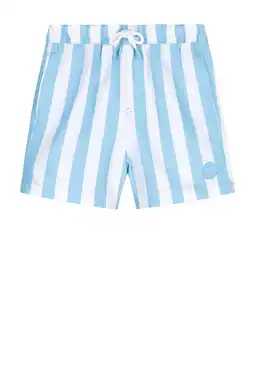 Wehkamp Shiwi zwemshort Milo lichtblauw/wit aanbieding