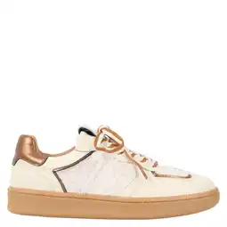 Wehkamp DWRS Mirabel teddy leren sneakers ecru aanbieding