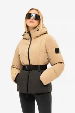 Wehkamp NIKKIE ski-jas Nateland Contrast bruin/zwart aanbieding