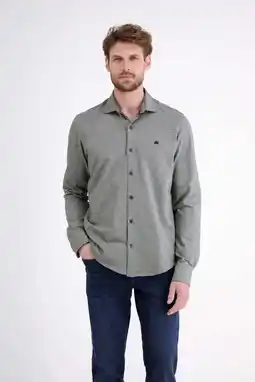Wehkamp LERROS regular casual overhemd grijs aanbieding