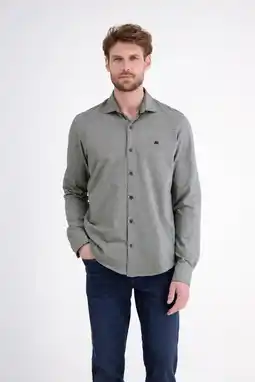 Wehkamp LERROS regular casual overhemd grijs aanbieding