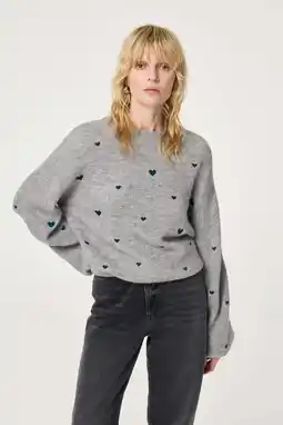 Wehkamp Fabienne Chapot pullover trui grijs melange fijn gebreid aanbieding