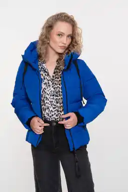 Wehkamp Geisha gewatteerde jas blauw aanbieding