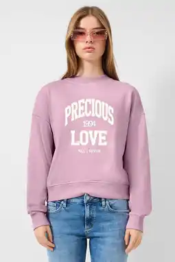 Wehkamp QS sweater lichtroze aanbieding