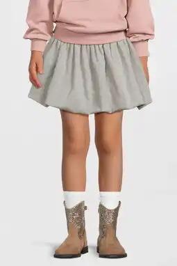 Wehkamp LEVV ballonrok met lurex grijs melange aanbieding