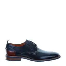 Wehkamp Van Lier Amalfi leren veterschoenen donkerblauw aanbieding