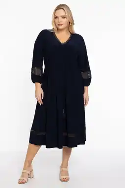 Wehkamp YOEK jurk DOLCE donkerblauw aanbieding
