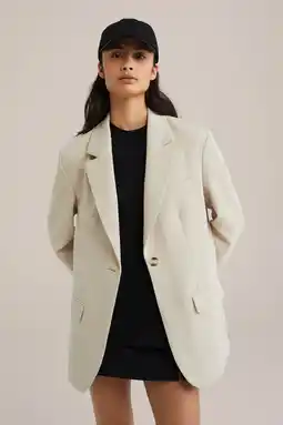 Wehkamp WE Fashion oversized blazer beige aanbieding