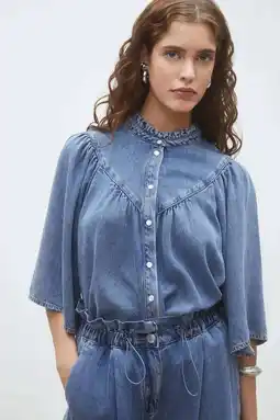 Wehkamp Suncoo blouse medium blue denim aanbieding