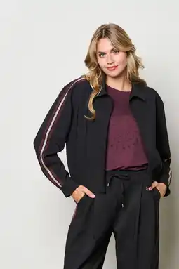 Wehkamp Co Woman jack met glitter zwart aanbieding