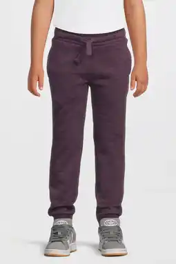 Wehkamp Anytime fleece joggingbroek paars melange aanbieding