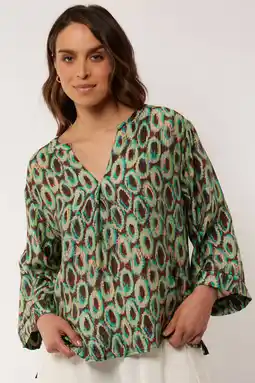 Wehkamp G-maxx blousetop groen aanbieding