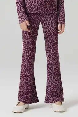 Wehkamp NAME IT KIDS bootcut casual broek donkerrood aanbieding