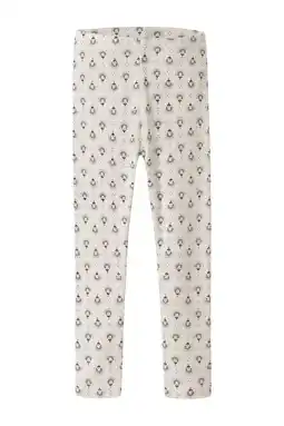 Wehkamp NAME IT MINI gebloemde legging beige aanbieding