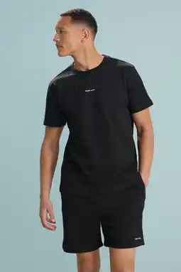 Wehkamp Pure Path regular sweatshort zwart aanbieding