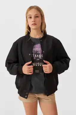 Wehkamp Coolcat jas Jane met printopdruk zwart aanbieding