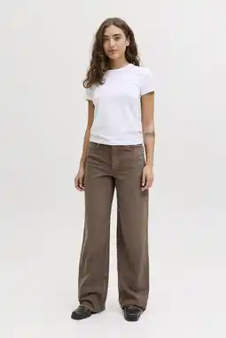 Wehkamp JJXX highwaist wide leg jeans bruin aanbieding