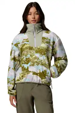 Wehkamp Columbia fleece trui groen/blauw/lila aanbieding
