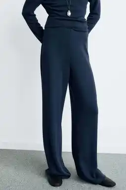 Wehkamp Mango highwaist casual broek donkerblauw aanbieding