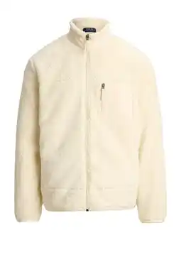 Wehkamp Polo Ralph Lauren teddy fleecevest ecru aanbieding
