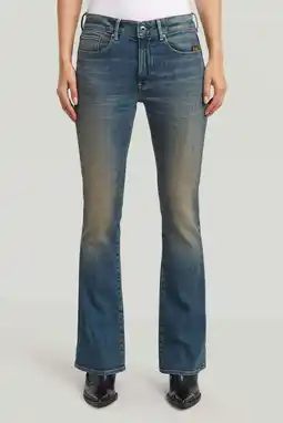 Wehkamp G-STAR flared jeans donkerblauw aanbieding