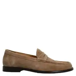 Wehkamp Manfield suède loafers taupe aanbieding