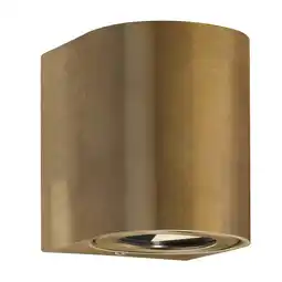 Wehkamp Nordlux wandlamp buiten Canto 2 - rond - goud aanbieding