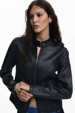 Wehkamp Desigual imitatieleren jas zwart aanbieding