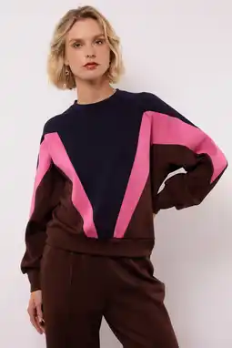 Wehkamp FLURESK sweater donkerblauw aanbieding