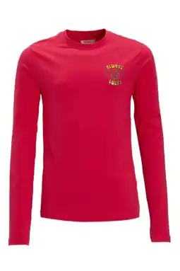 Wehkamp Orange Stars longsleeve met printopdruk roze aanbieding