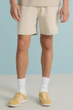 Wehkamp Pure Path regular sweatshort beige aanbieding